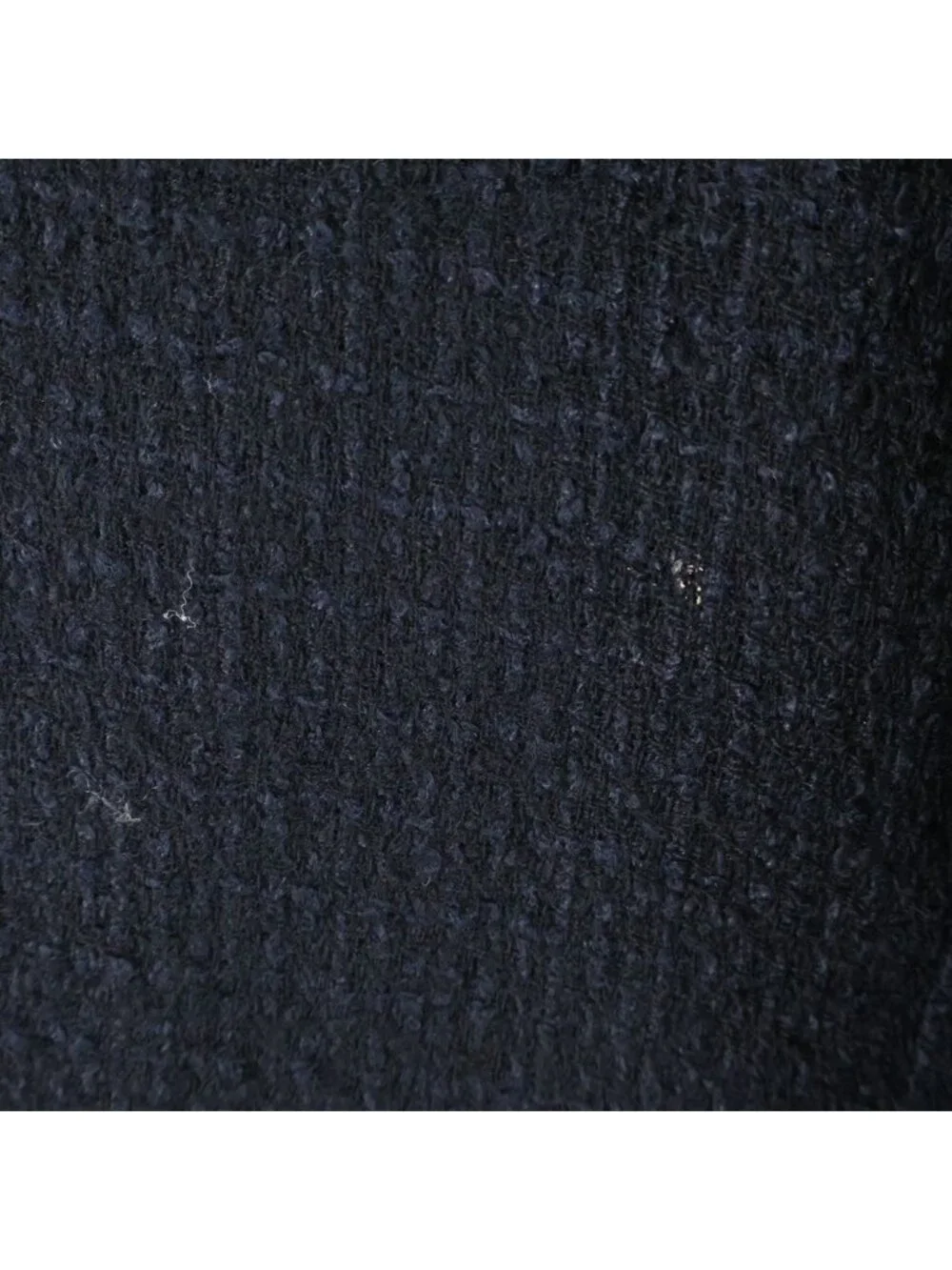 Chanel Wool Tweed Wide Pants Navy